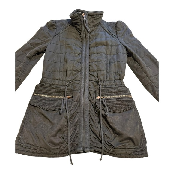 Wilfred | Aritiza Black Marquis Quilted Military Style Jacket - Size Small - Picture 3 of 12